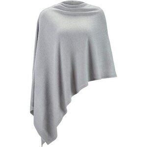 Women Poncho Sweater Soft Knitted Faux Cashmere Shawl Wrap Scarf Cape Gift